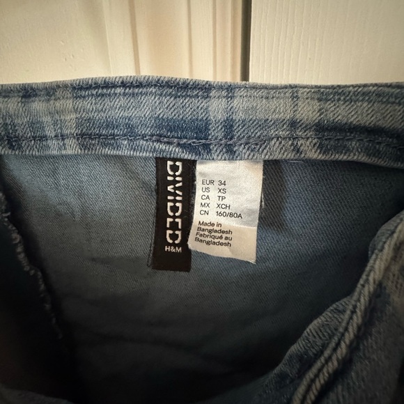 H&M Blue Plaid Women's Dress - Picture 3 of 5